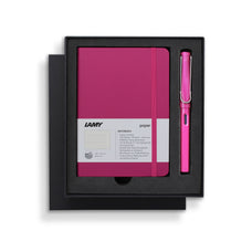 Lamy A6 Soft Cover Notebook Fountain Pen Gift Set Pink CXLYGS_A6_SC_PNK