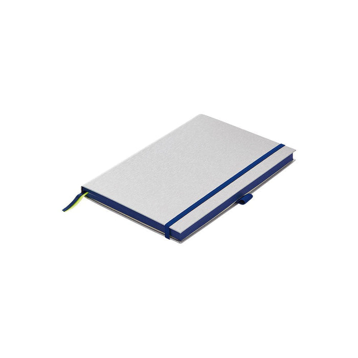 Lamy Notebook A6 Hard Cover Silver with Ocean Blue Edge CXLY4034268