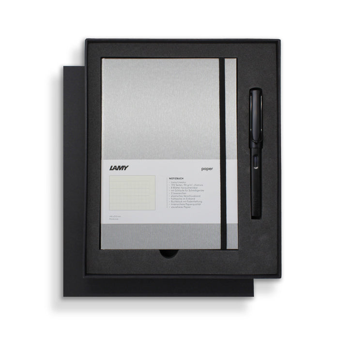 Lamy Notebook Fountain Pen Gift Set A5 Hard Cover Black CXLYGS_A5_HC_BK