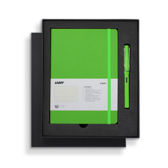 Lamy Notebook Fountain Pen Gift Set A5 Soft Cover Green CXLYGS_A5_SC_GRN