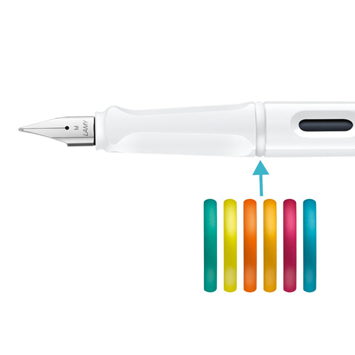 Lamy Safari Limited Edition Fountain Pen All White Multi, Extra Fine Nib (0B1) CX1002422
