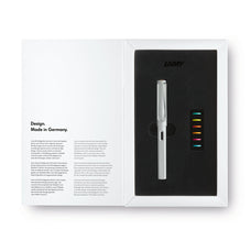 Lamy Safari Limited Edition Fountain Pen All White Multi, Fine Nib (0B1) CX1002423
