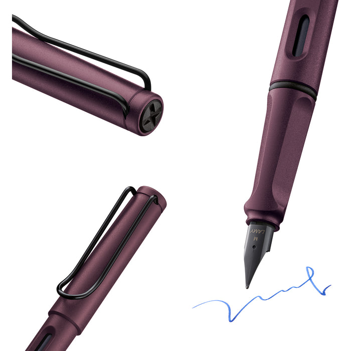 Lamy Safari Medium Nib Fountain Pen, Scarlet (0E3) CX1002048