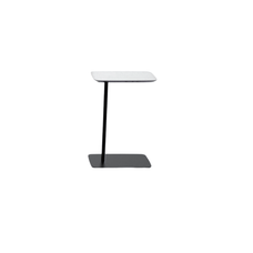 Laptop Table, 300mm x 450mm x 650mm, Black Base, White Top MG_LPTP_BW