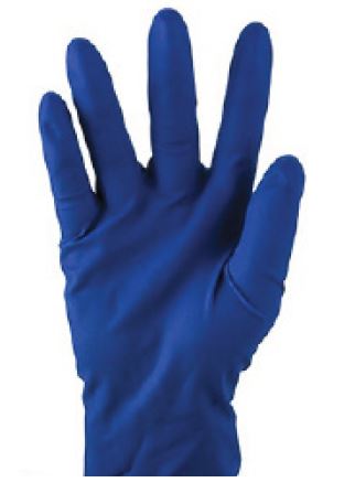 Latex Hi-Risk Powder Free Blue Gloves 18.5g x 500's - Extra Extra Large (2XL) MPH29265