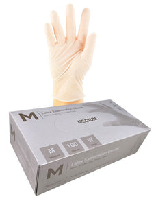 Latex White Powder Free Gloves 6.0g x 1000's - Medium MPH29220