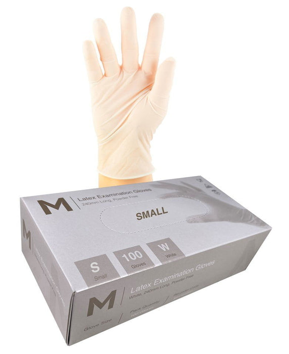 Latex White Powder Free Gloves 6.0g x 1000's - Small MPH29219