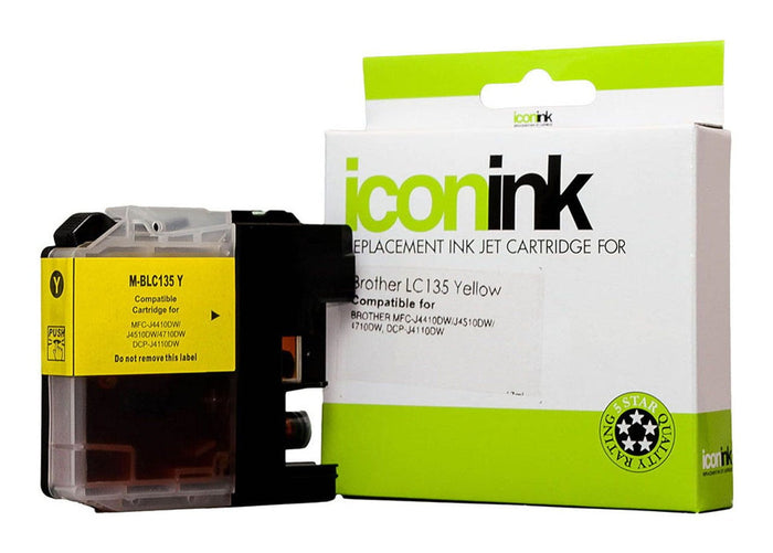 LC135 / LC 135XL / LC135XL-Y Yellow Brother Compatible Cartridge FPIBLC135Y