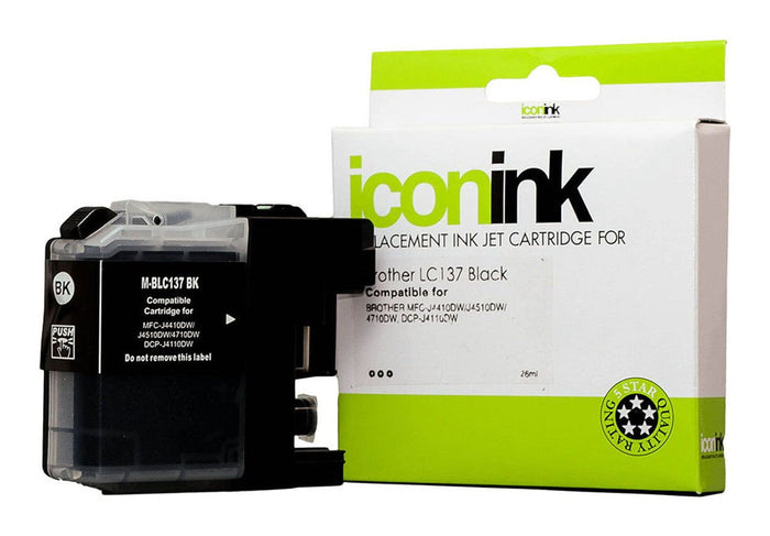 LC137 / LC 137XLBK Black Brother Compatible Ink FPIBLC137B