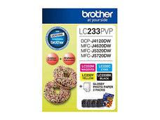 LC233 / LC 233 / LC233PVP Value Pack Brother Original Cartridge DSB233PVP
