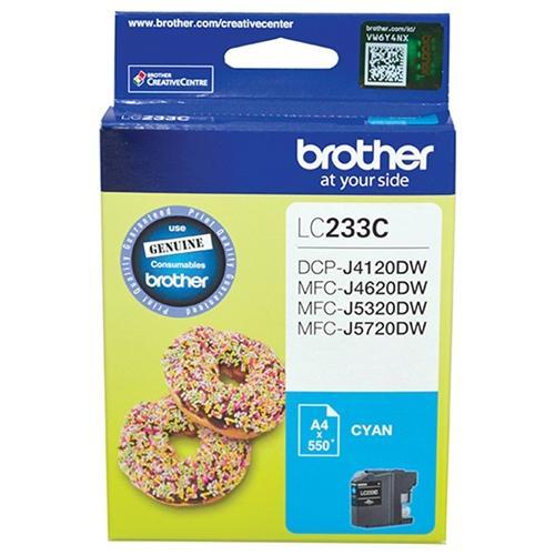 LC233 / LC 233C Cyan Brother Original Cartridge DSB233C