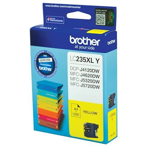 LC235 / LC 235 / LC235XL Y Yellow High Capacity Brother Original Cartridge DSB235XLY