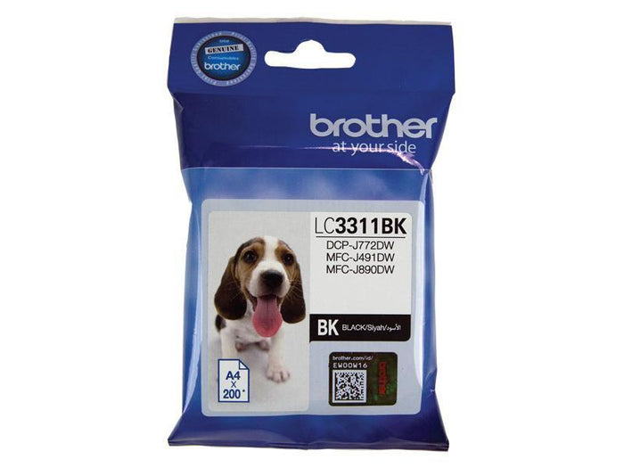 LC3311 / LC 3311BK Black Brother Original Cartridge DSB3311B