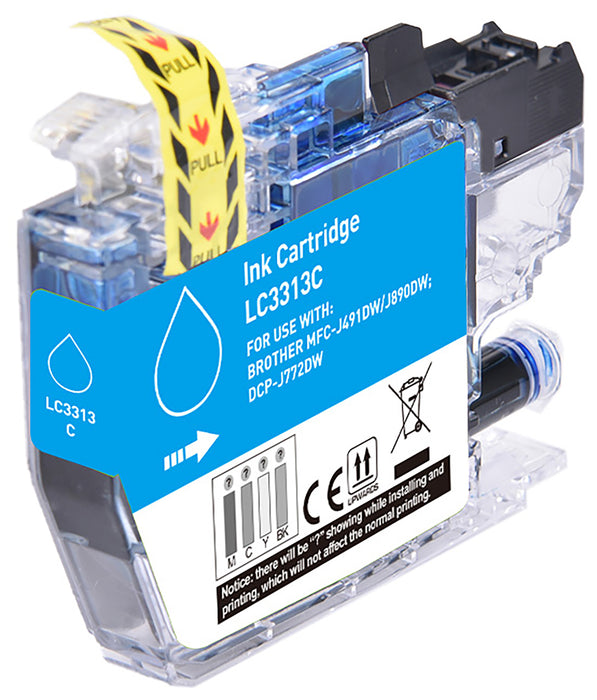LC3313 / LC 3313 Cyan Brother Compatible Ink FPIBLC3313C