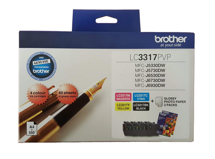 LC3317 / LC 3317 / LC3317PVP Brother Original Cartridge Value Pack DSB3317PVP