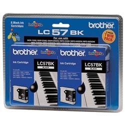 LC57 / LC 57BK Black Brother Original Cartridge Twin Pack DSB57BT