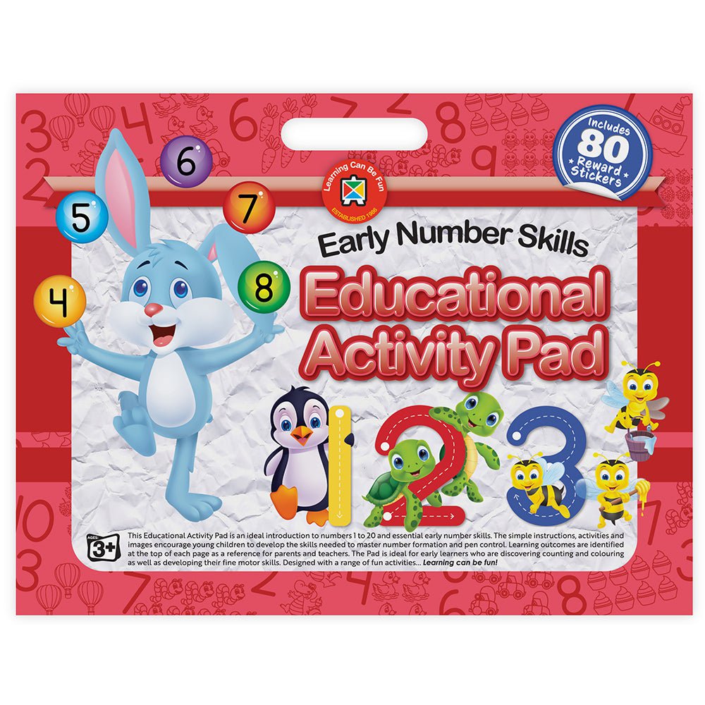 LCBF Educational Activity Pad Early Number Skills | Activity Books ...