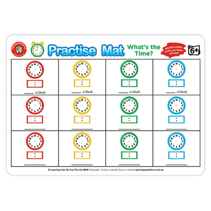 LCBF Practice Mats What's The Time CX227883