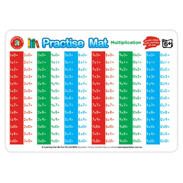 LCBF Practise Mats Multiplication CX227881