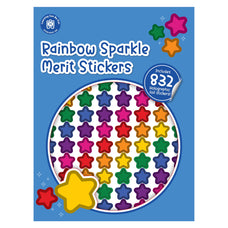 LCBF Rainbow Sparkle Merit Stickers CX1003223