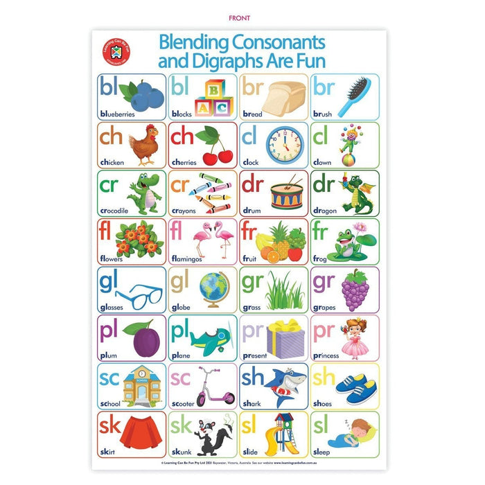 LCBF Wall Chart Blending Consonants Are Fun Poster CX228062