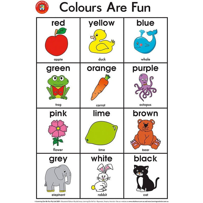 LCBF Wall Chart Colours Are Fun Poster CX228064