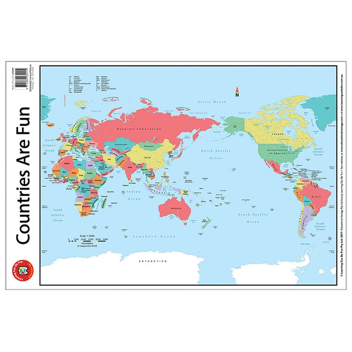 LCBF Wall Chart Countries Are Fun Poster CX228066