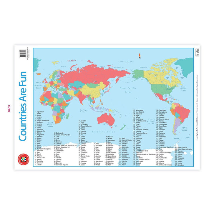 LCBF Wall Chart Countries Are Fun Poster CX228066