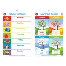 LCBF Wall Chart Days of the Week and Months of the Year Poster CX228069