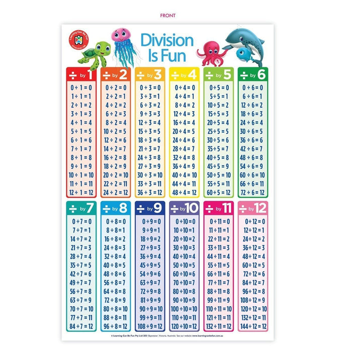 LCBF Wall Chart Division Is Fun Poster CX228067