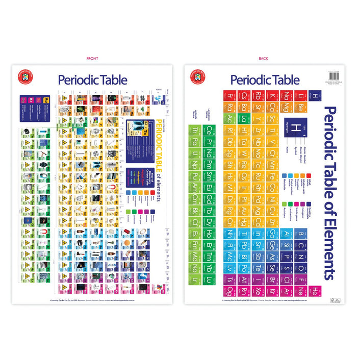 LCBF Wall Chart Periodic Table Poster CX228074