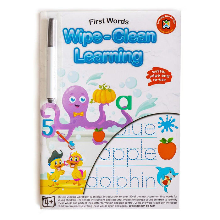 LCBF Wipe Clean Learning Book First Words With Marker CX227876