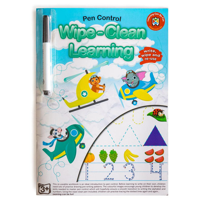 LCBF Wipe Clean Learning Book Pen Control With Marker CX228002