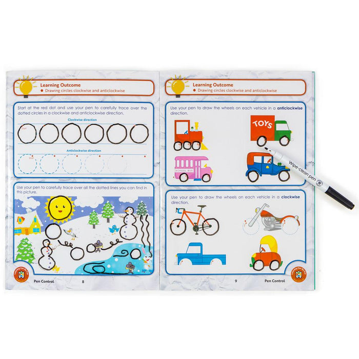 LCBF Wipe Clean Learning Book Pen Control With Marker CX228002