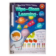 LCBF Wipe Clean Learning Book Starting Times Tables With Marker CX228001