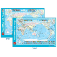 LCBF World Map with Flags Poster CX555991