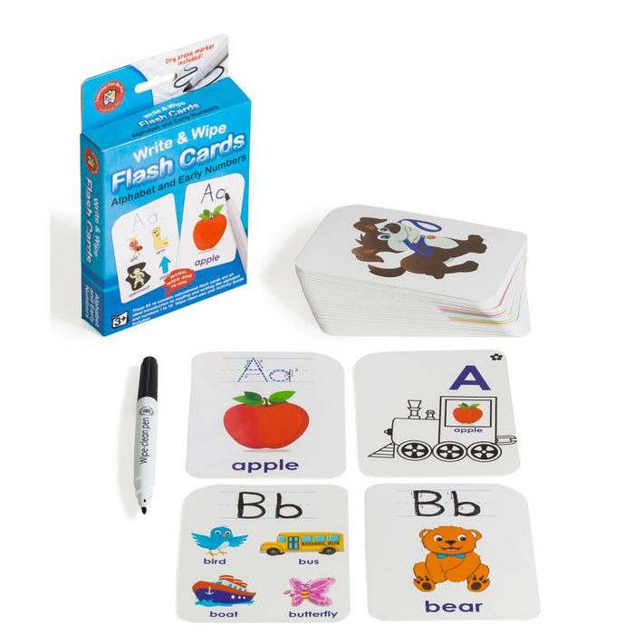 LCBF Write & Wipe Flashcards Alphabet With Marker CX227905