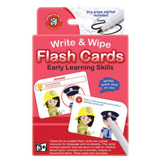 LCBF Write & Wipe Flashcards Early Learning Skills With Marker CX228027