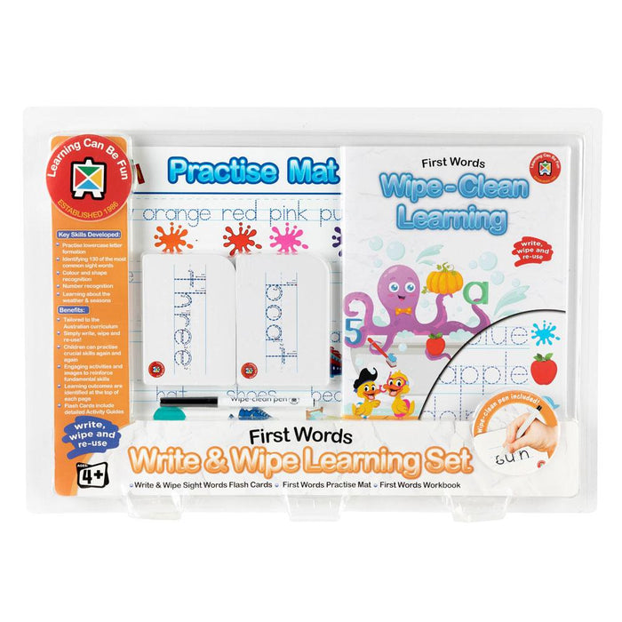 LCBF Write & Wipe Learning Set First Words CX228052