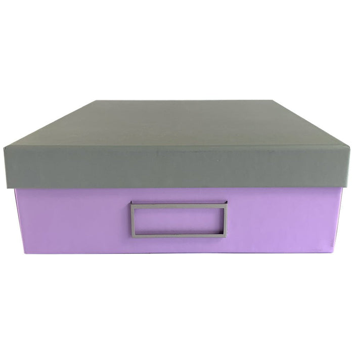 Ledah Pastels Storage Box A4, Purple CX300027