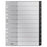 Leitz A4 Recycled Polyprop Indices/Divider, Numbered 1-10 AO12080000