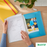 Leitz Cosy A4 Display Book, 20 Clear Pockets with 3 Flap Folder, Elastic Closure, Blue AO46700061