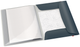 Leitz Cosy A4 Display Book, 20 Clear Pockets with 3 Flap Folder, Elastic Closure, Grey AO46700089