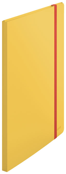 Leitz Cosy A4 Display Book, 20 Pockets with 3 Flap Folder, Elastic Closure, Yellow AO46700019