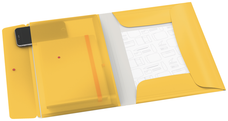 Leitz Cosy A4 Folder, 3 Flap with Pocket, Elastic Closure, Yellow AO46190019