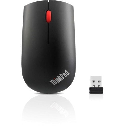 Lenovo ThinkPad Essential Wireless Mouse - Optical - Wireless - Radio Frequency - 2.40 GHz - Black - USB - Symmetrical IM3636182