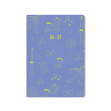 Letts 2026/2027 A5 Mid Year Diary, Week to View, Little Joys Blue CX1002552