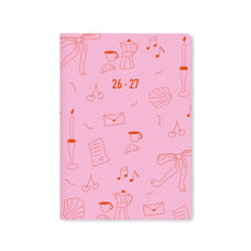 Letts 2026/2027 A5 Mid Year Diary, Week to View, Little Joys Pink CX1002551