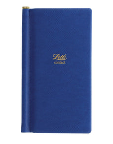 Letts Legacy Pocket Address Book Blue, With Ballpoint Pen CXL090053