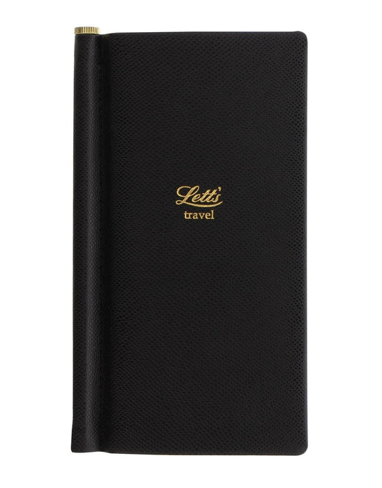Letts Legacy Pocket Travel Journal Black, With Ballpoint Pen CXL090146